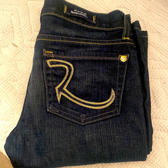 Hemmed Rock and Republic Jeans size 24 - Picture 1 of 3